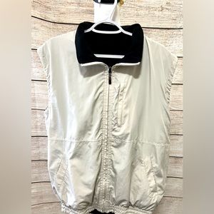 Men's Pebble Beach Golf vest with fleece lining cream large